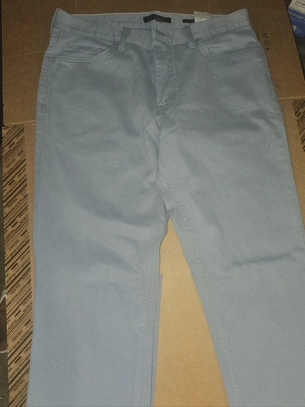 Banana Republic Men's Slim Traveler 5-Pocket Pants 31x32 Slate Blue